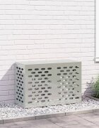 vidaXL Покритие за климатик Сребристо 90 x 40 x 60 см