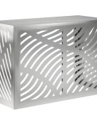 vidaXL Покритие за климатик Сребристо 90 x 40 x 60 см