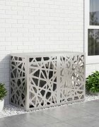 vidaXL Покритие за климатик Сребристо 90 x 40 x 60 см