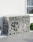 vidaXL Покритие за климатик Сребристо 90 x 40 x 60 см
