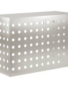 vidaXL Покритие за климатик Сребристо 90 x 40 x 60 см