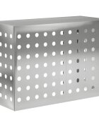 vidaXL Покритие за климатик Сребристо 90 x 40 x 60 см