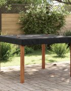 vidaXL Покритие за маса 142 x 142 x 15 см Квадратна Водоустойчив Черно