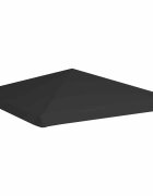 vidaXL Покрив за шатра 270 г/м² 3x3 м черен