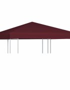 vidaXL Покрив за шатра 310 г/м² 3x3 м бордо