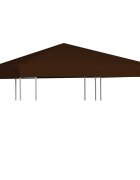 vidaXL Покрив за шатра 310 г/м² 3x3 м кафяв