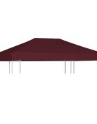 vidaXL Покрив за шатра 310 г/м² 3x4 м бордо