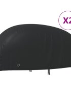 vidaXL Покривала за мотоциклети 2 бр 220x95x110 см 210D Оксфорд плат