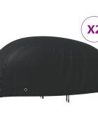 vidaXL Покривала за мотоциклети 2 бр 245x105x125 см 210D Оксфорд плат