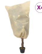 vidaXL Покривала за растения с шнур 4 бр 70 г/м² 08x1 м