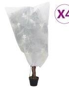 vidaXL Покривала за растения с шнур 4 бр 70 г/м² 08x12 м