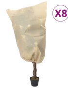 vidaXL Покривала за растения с шнур 8 бр 70 г/м² 08x1 м