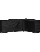 vidaXL Покривало за ъглови градински мебели 18 капси 285x220x80 см