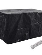 vidaXL Покривало за градински мебели 8 капси 180x70x90 см