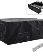 vidaXL Покривало за градински мебели 8 капси 229 x 113 x 73 см