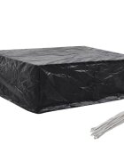 vidaXL Покривало за градински мебели 8 капси 250x210x90 см