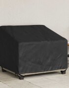 vidaXL Покривало за градински стол Черно 96 x 79 x 74 см
