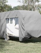 vidaXL Покривало за каравана сиво 460x250x220 cm Нетъкана материя