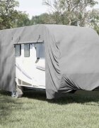 vidaXL Покривало за каравана сиво 550x250x220 cm Нетъкана материя