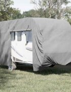 vidaXL Покривало за каравана сиво 670x250x220 cm Нетъкана материя