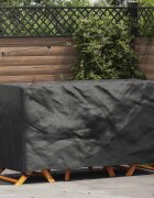vidaXL Покривало за мебели Едноцветен Черно 180 x 70 x 90 cm 210D