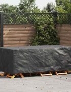 vidaXL Покривало за мебели Едноцветен Черно 229 x 113 x 73 cm 210D