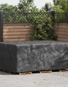 vidaXL Покривало за мебели Едноцветен Черно 230 x 165 x 80 cm 210D