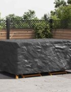 vidaXL Покривало за мебели Едноцветен Черно 240 x 160 x 100 см 210D
