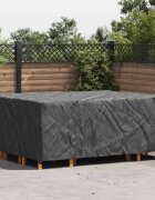 vidaXL Покривало за мебели Едноцветен Черно 250 x 210 x 70 см 420D