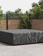 vidaXL Покривало за мебели Едноцветен Черно 260 x 260 x 90 cm 420D
