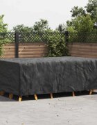vidaXL Покривало за мебели Едноцветен Черно 300 x 200 x 90 cm 420D
