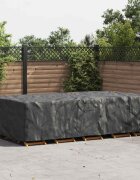 vidaXL Покривало за мебели Едноцветен Черно 315 x 180 x 74 cm 210D