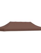 vidaXL Покривало за парти шатра 6x3 м кафяво 270 г/м²