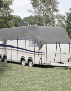 vidaXL Покривало за покрив на каравана сиво 1000x300 cm