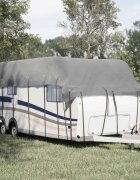 vidaXL Покривало за покрив на каравана сиво 800x300cm Нетъкана материя