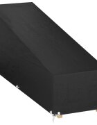 vidaXL Покривало за шезлонг 12 капси 200x65x35/60 см полиетилен