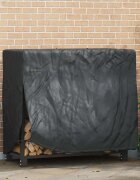 vidaXL Покривало за стелаж за дърва 61 x 122 x 106 см Правоъгълна