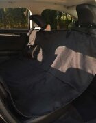 vidaXL Покривало за задна седалка за домашни любимци 148x142 см черно