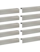 vidaXL Покриващ профил за градина 10 бр. 100 x 15 x 15 см