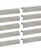 vidaXL Покриващ профил за градина 10 бр. 100 x 20 x 15 см