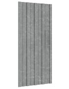 vidaXL Покривен панел 12 бр. Сребристо 100 x 45 cm Поцинкована стомана