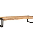 vidaXL Поличка за баня Кафяво 120 x 50 x 23 см