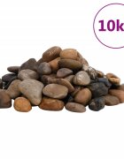 vidaXL Полирани камъчета 10 кг микс цветове 2-5 см