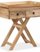vidaXL Помощна маса мангово дърво масив 65x40x76 см