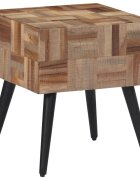 vidaXL Помощна масичка 40x40x45 см масивно регенерирано тиково дърво