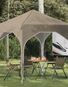 vidaXL Поп-ъп парти палатка 194 x 194 x 245 см Кремаво
