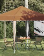 vidaXL Поп-ъп парти палатка 195 x 195 x 245 см Бежово Оксфордска тъкан