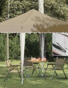 vidaXL Поп-ъп парти палатка 195 x 195 x 245 см Кремаво