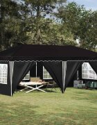 vidaXL Поп-ъп парти палатка 575 x 288 x 245 см Черно