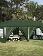 vidaXL Поп-ъп парти палатка 575 x 288 x 245 см Зелено